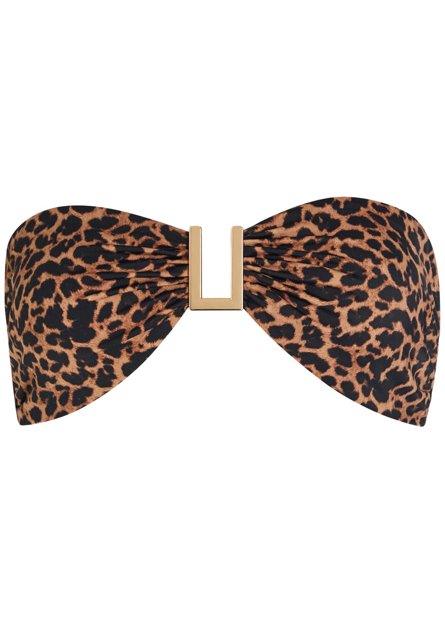 Away That Day Taormina Leopard-print Bikini top - XS (UK6 / XS)