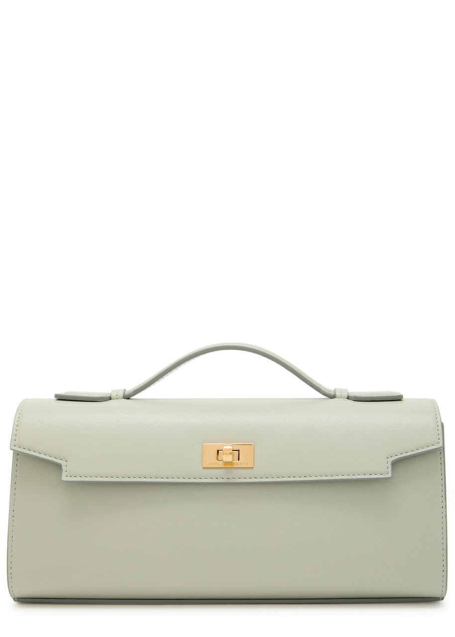 Anya Hindmarch Mortimer Leather Clutch - Light Blue - One Size