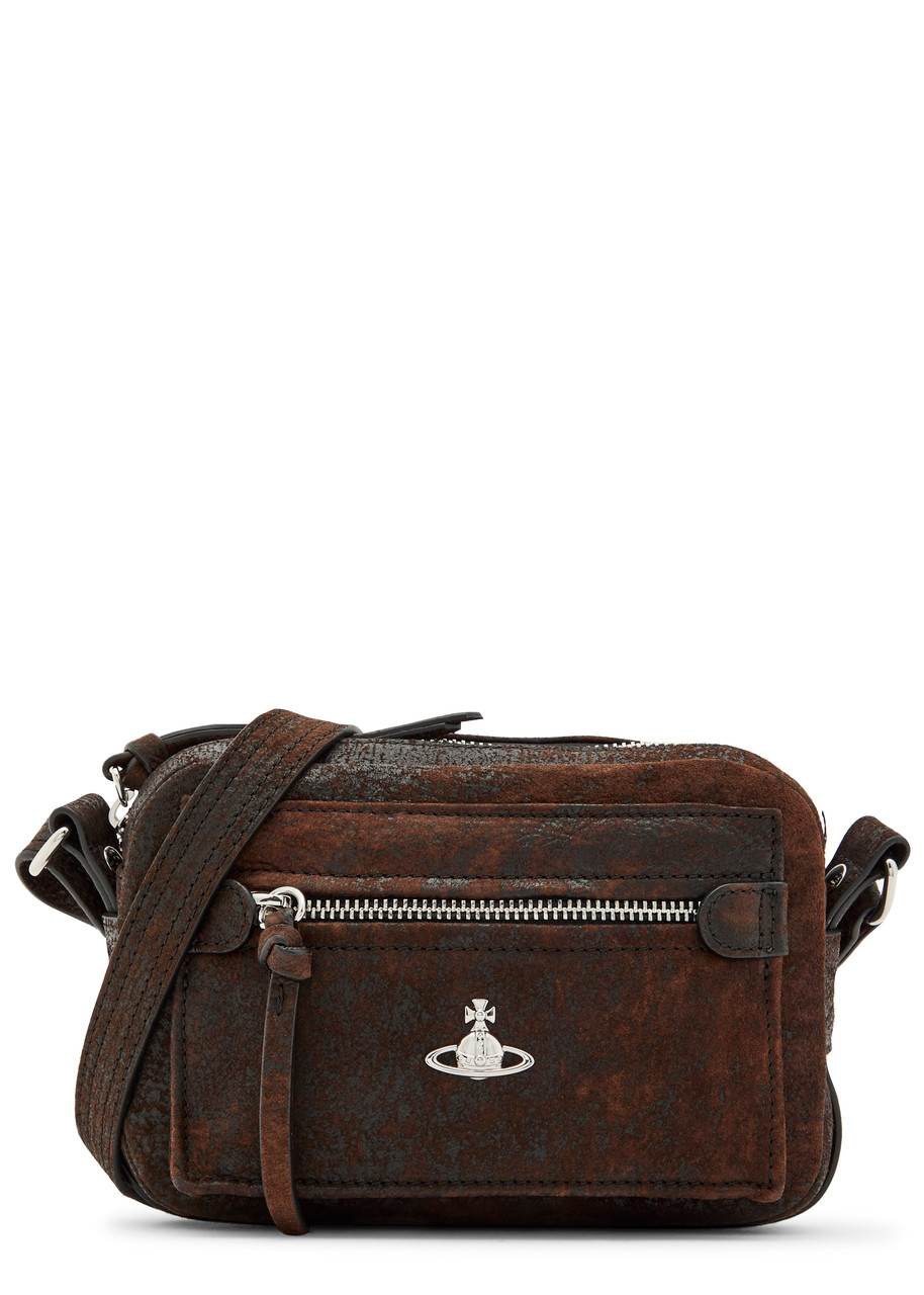 Vivienne Westwood Hannah Distressed Leather Cross-body bag - Brown - One Size