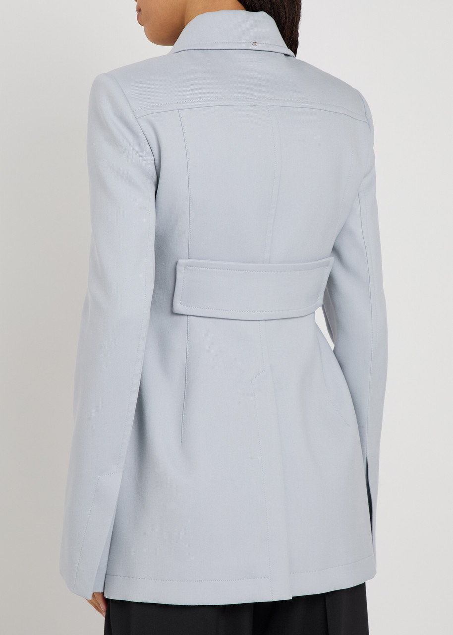 Sportmax Fitted Cotton-blend Jacket – Grey – 12 (UK12 / M)
