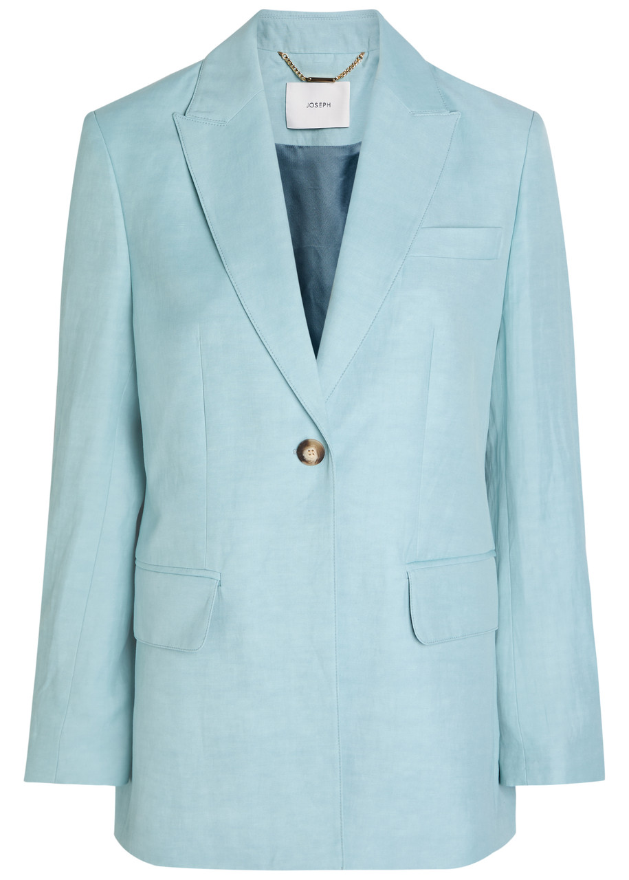 Joseph Rochd Woven Blazer - Light Blue - 40 (UK12 / M)