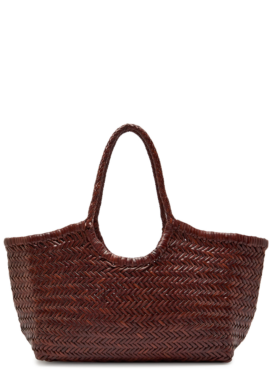 Dragon Diffusion Nantucket Woven Leather Basket bag - Brown - One Size