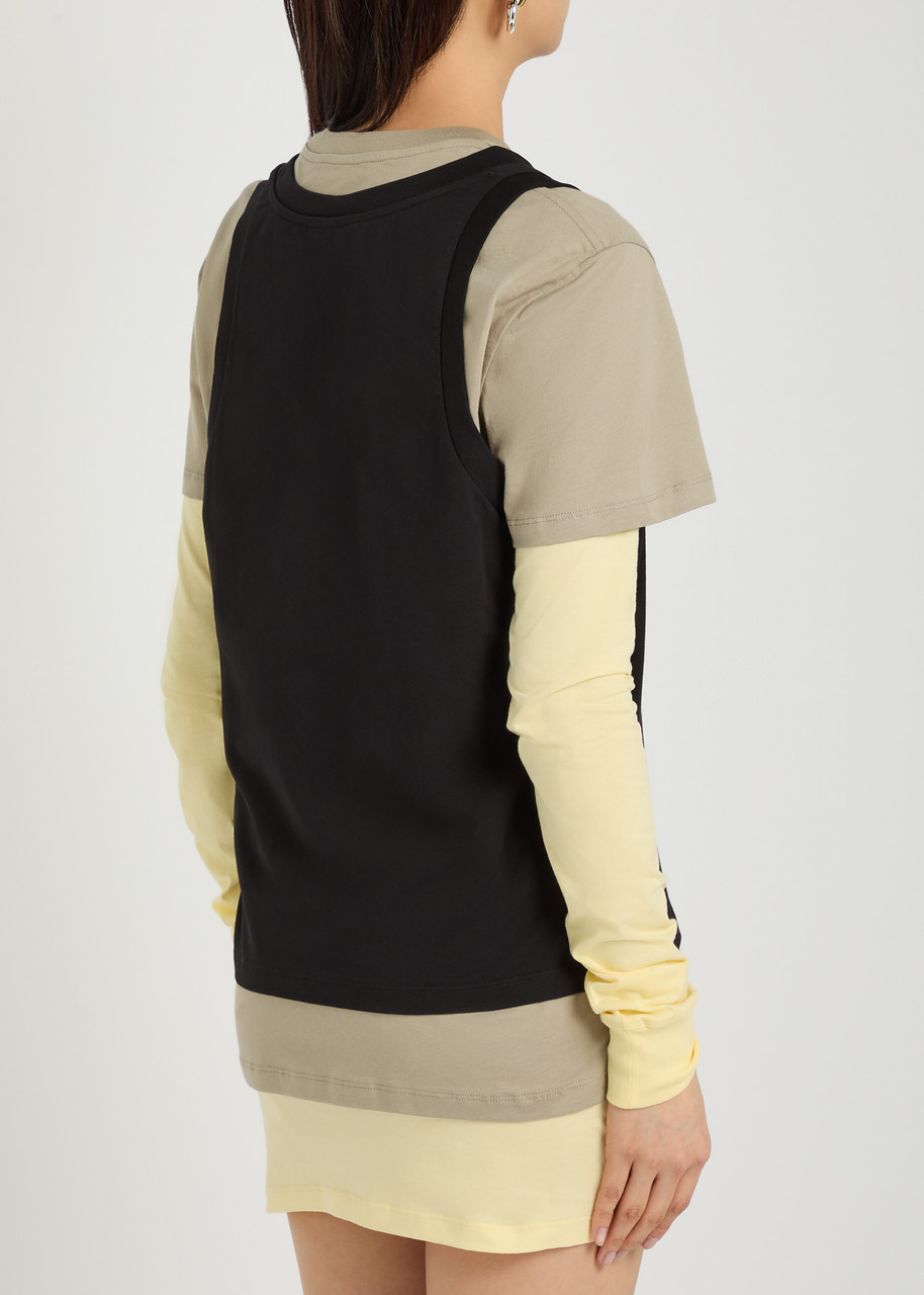  Wardrobe.nyc Layered Cotton Mini Dress - Multicoloured - M (uk12 / M) 