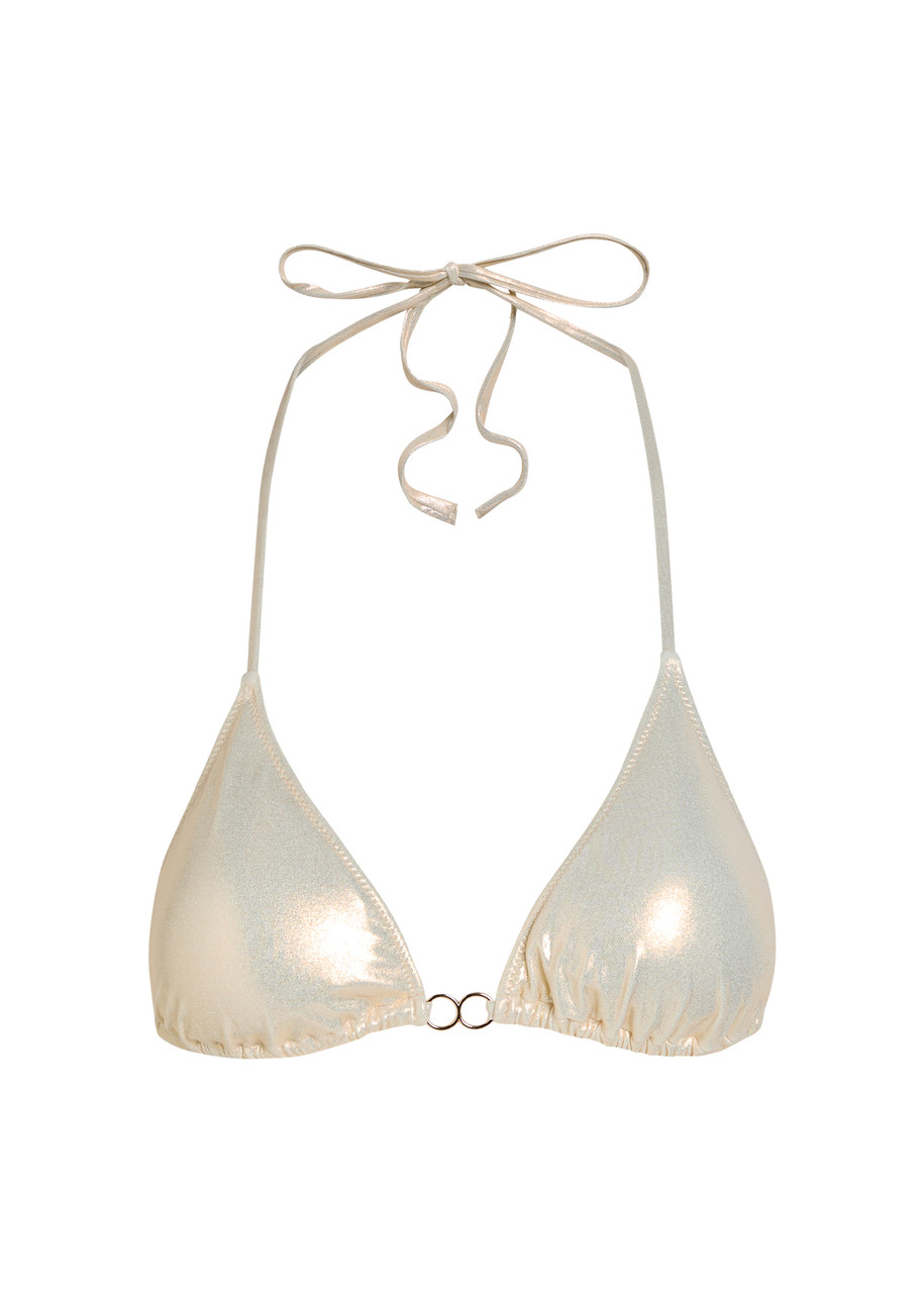 Melissa Odabash Costa Triangle Bikini top - Gold - 42 (UK10 / S)