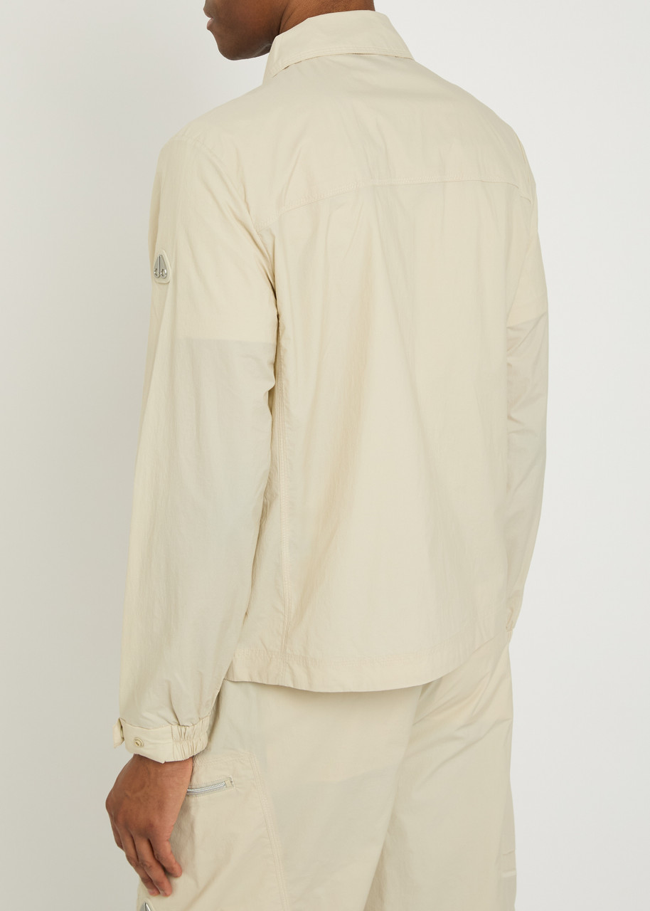 Moose Knuckles Topflight Shell Overshirt - Cream - M 
