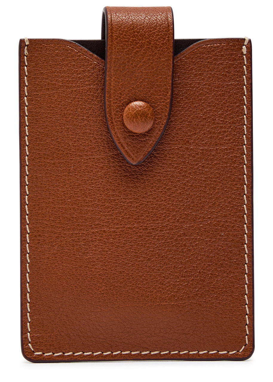 Metier Leather Card Holder - Brown - One Size