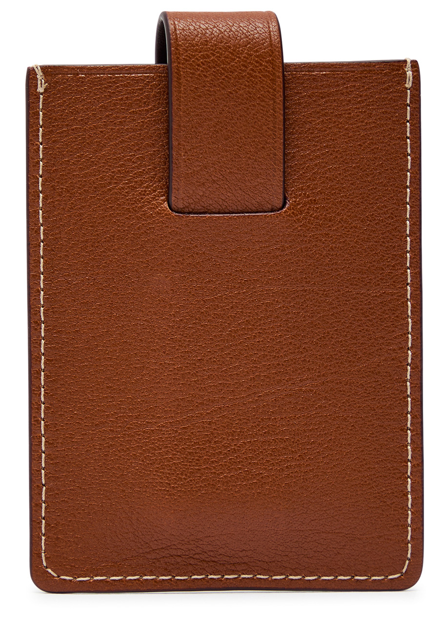  Metier Leather Card Holder - Brown - One Size 