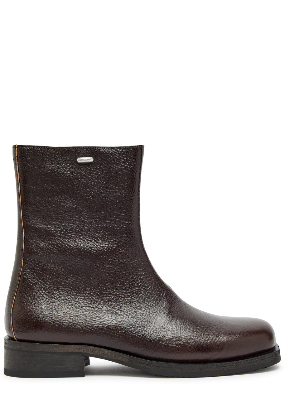 Our Legacy Camion Grained Leather Ankle Boots – Brown – 44 (IT44 / UK10) Our Legacy Camion Grained Leather Ankle Boots – Brown – 44 (IT44 / UK10)