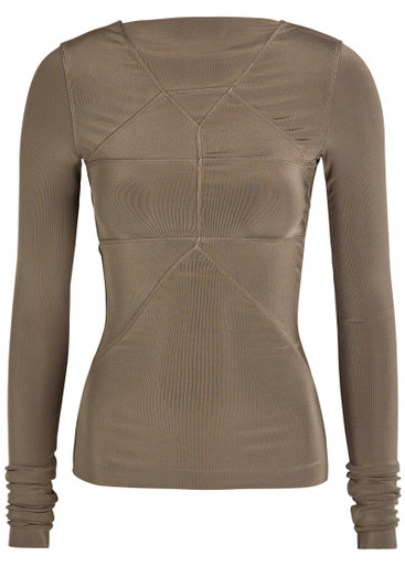 RICK OWENS Temple stretch-jersey top | Harvey Nichols