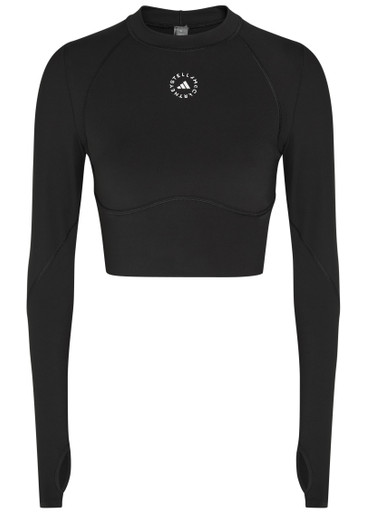 ADIDAS X STELLA MCCARTNEY Training cropped stretch-jersey top