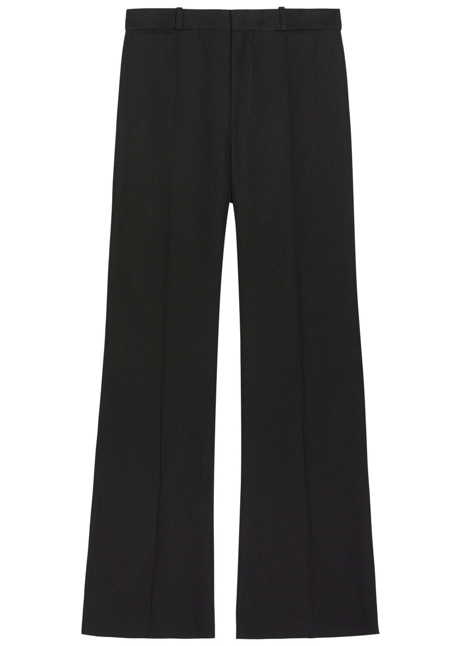 Chloe Cotton Flared-leg Trousers - Black - 42 (UK14 / L)