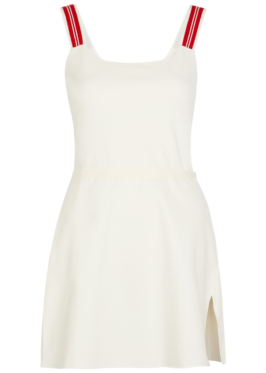 Spence Court Piqué Ponte Mini Dress - White - XS (UK6 / XS)