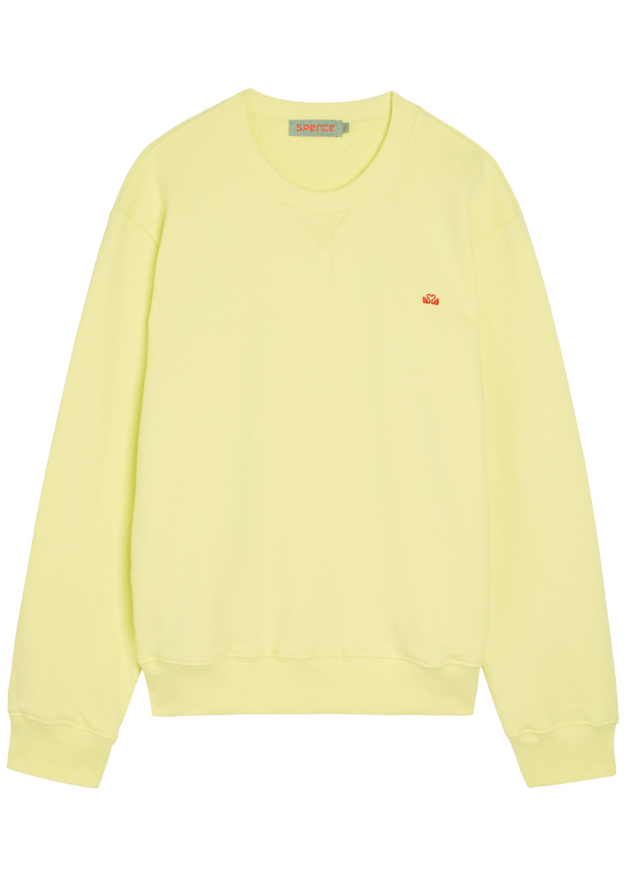 Spence Logo-embroidered Cotton Sweatshirt - Yellow - XL (UK16 / XL)
