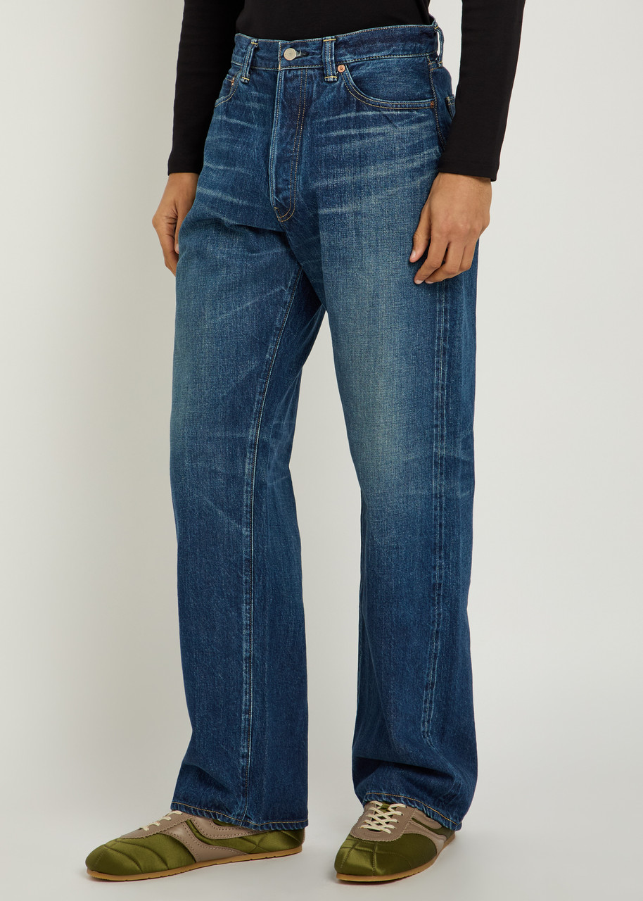  Blue Blue Relaxed Wide-leg Jeans - L 