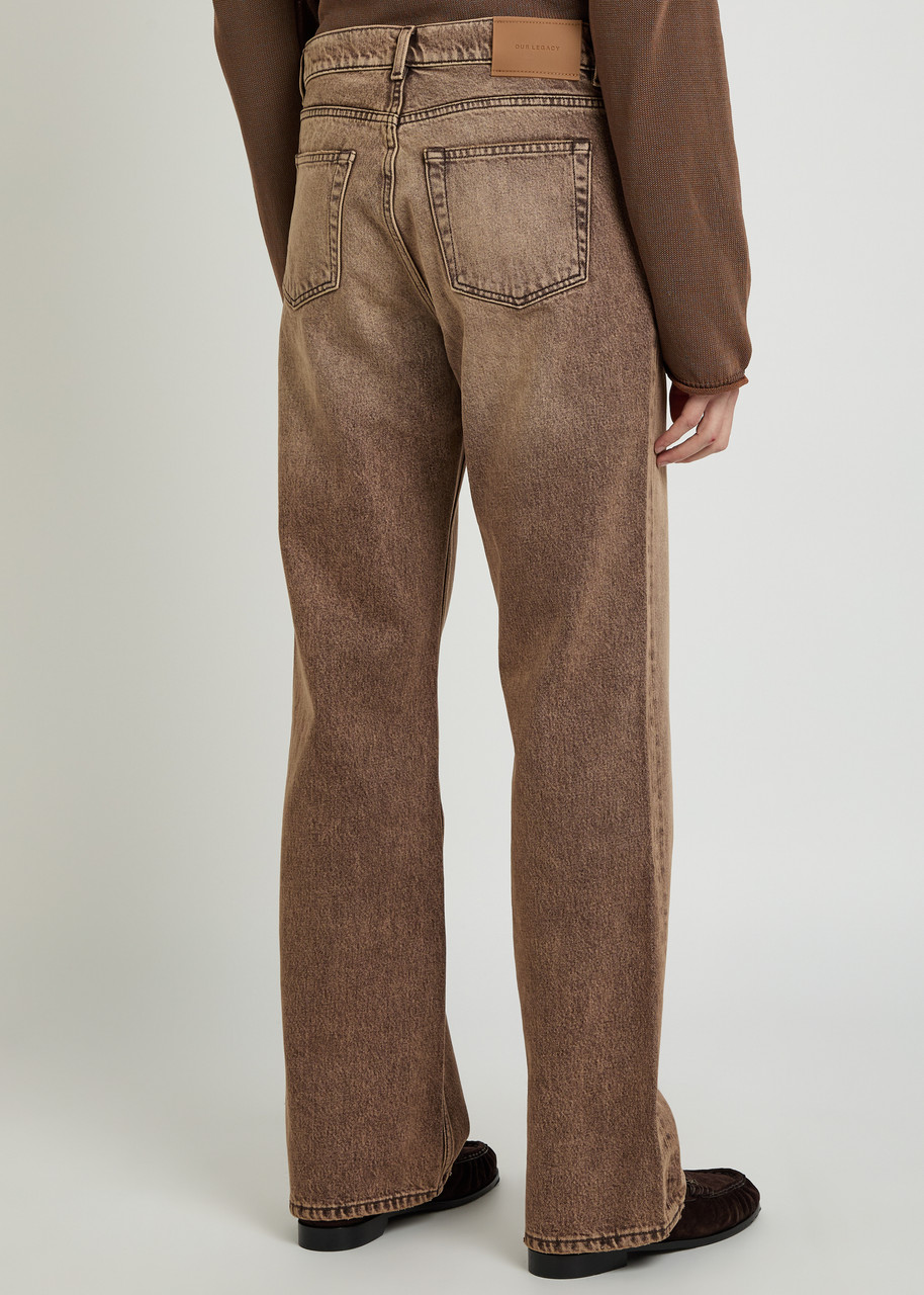  Our Legacy Carlson Cut Bootcut Jeans - Brown - 34 (w34 / L) 