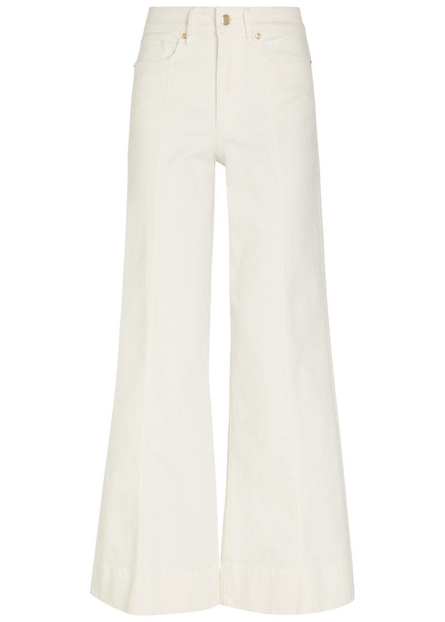 Good American Good Waist Palazzo Wide-leg Jeans – White – 30 (W30 / UK12 / M)