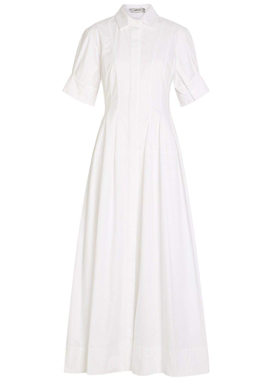 Simkhai Mollie Cotton Midi Shirt Dress - White - 8 (UK12 / M)