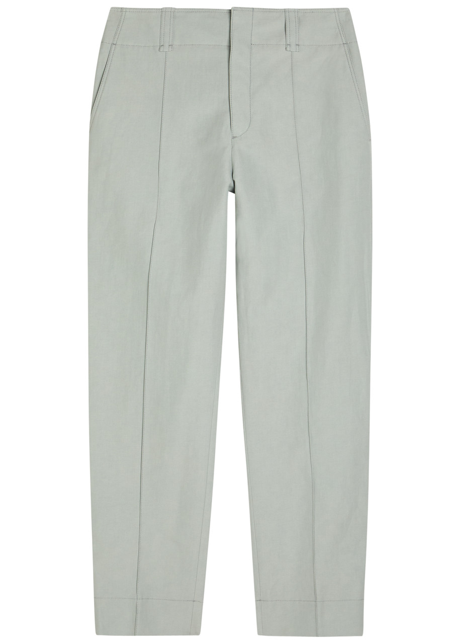 Chloe Tapered-leg Trousers - Grey - 34 (UK6 / XS)