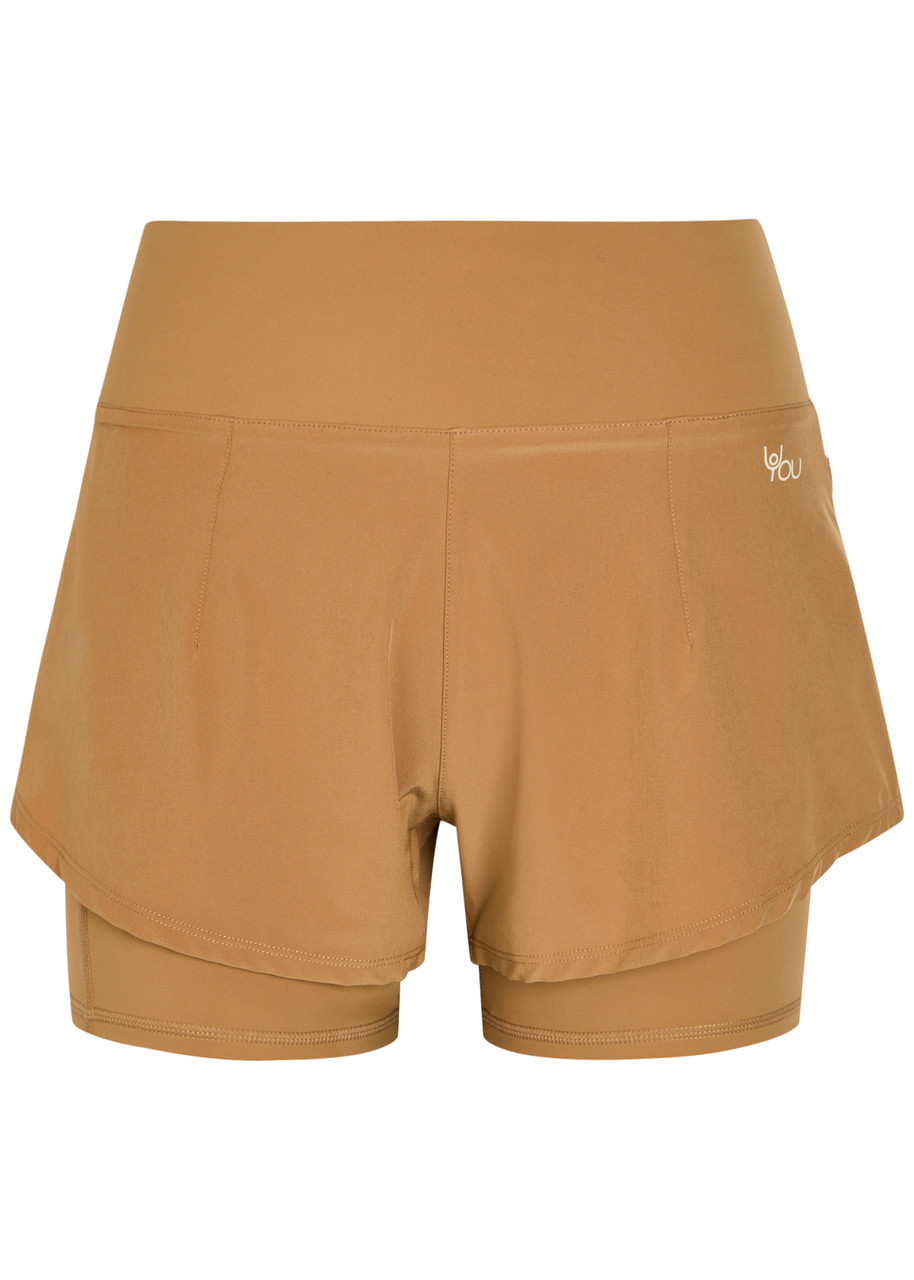 Now You Live Ashby 2-In-1 Youmove Shorts - Light Brown - 6 (UK6 / XS)