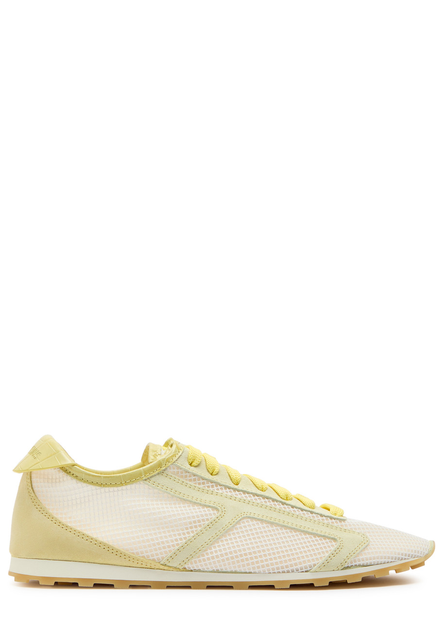 Jacquemus Les Tennis Panelled Mesh Sneakers - Yellow - 40 (IT40 / UK7)