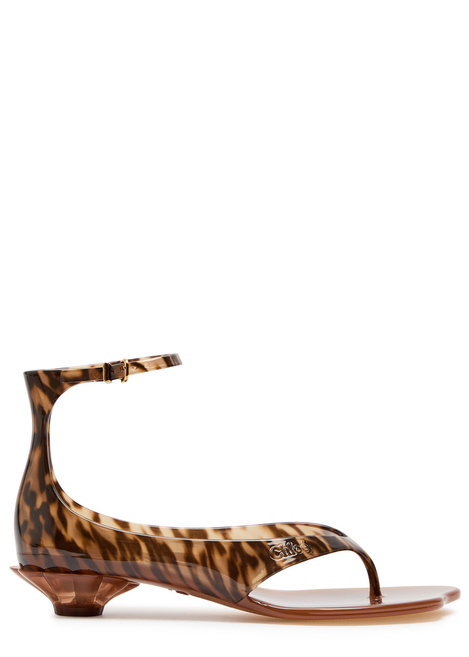 Chloe Jelly 25 Thong Sandals - Brown - 38 (IT38 / UK5)