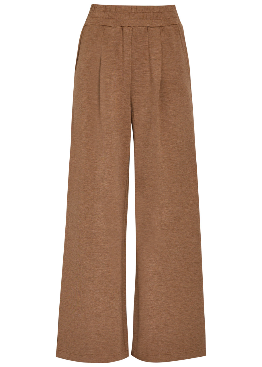 Varley The Extra Wide Leg 29.5 Stretch-jersey Sweatpants - Brown - XL (UK16 / XL)
