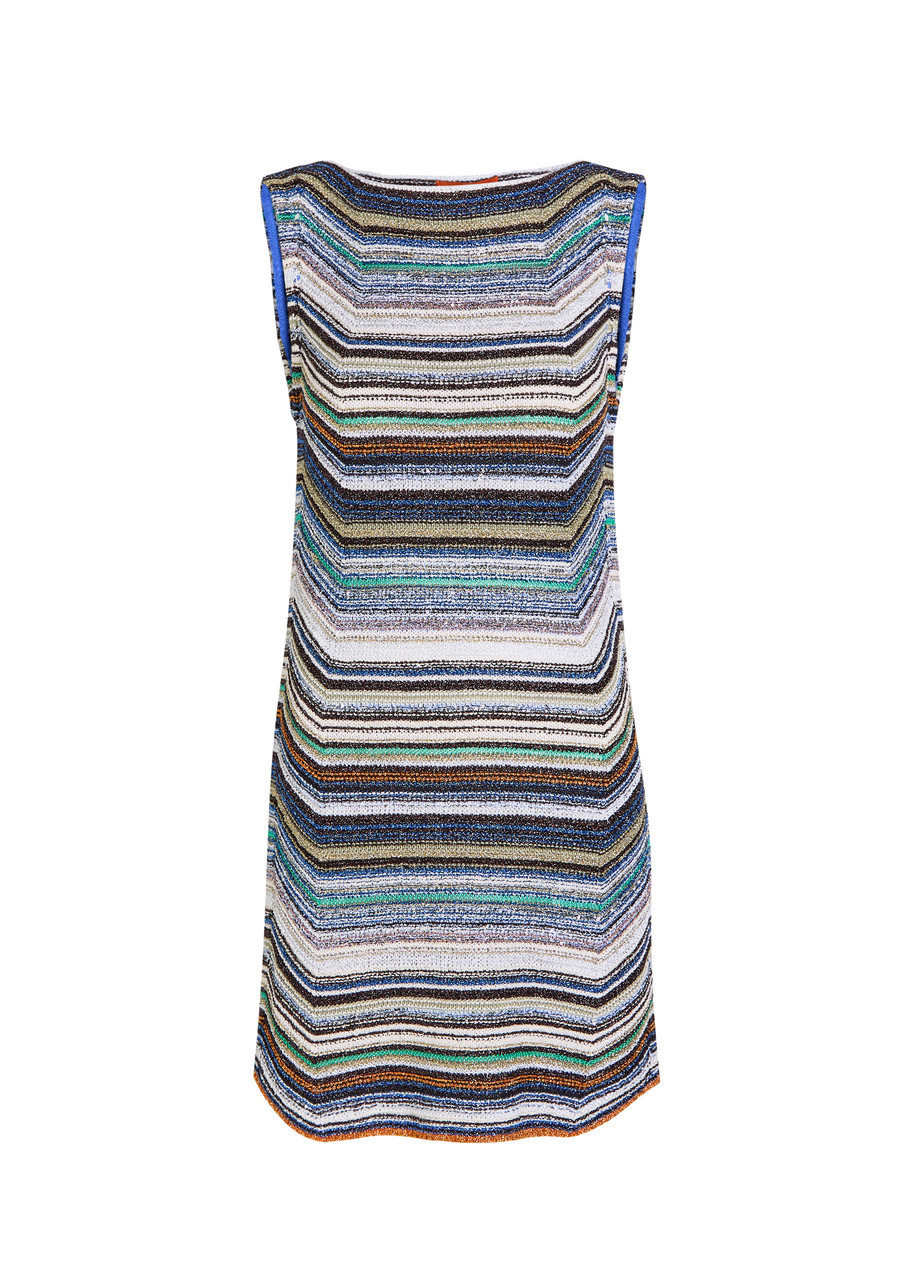 Missoni Striped Metallic-knit Mini Dress - Multicoloured - 40 (UK8 / S)