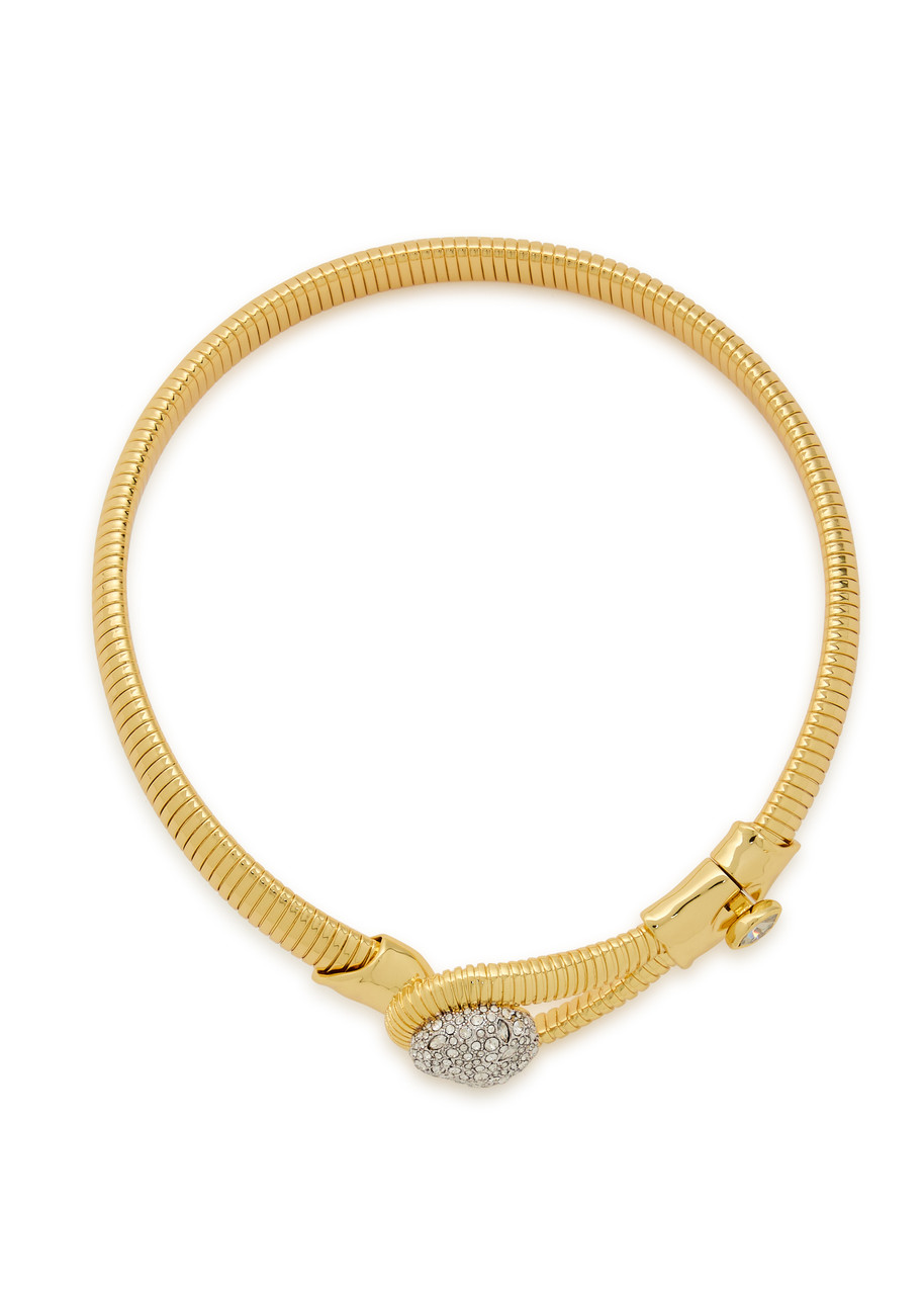 Alexis Bittar Solanales Pavé 14kt Gold-plated Choker - One Size