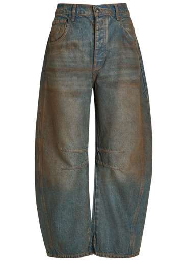 FREE PEOPLE Good Luck barrel-leg jeans | Harvey Nichols