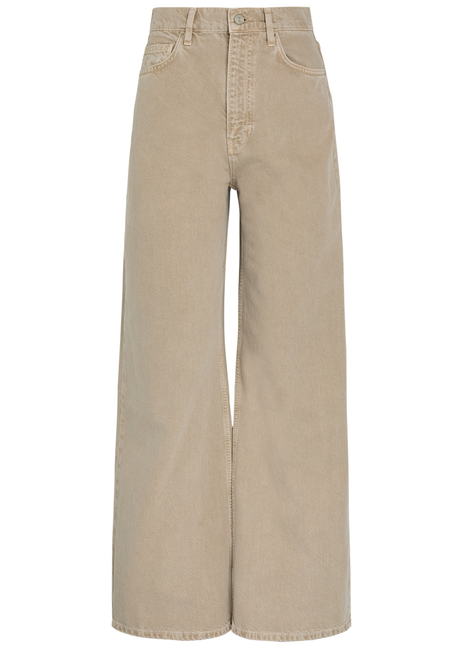 Reformation Cary Wide-leg Jeans - Beige - 30 (W30 / UK12 / M)