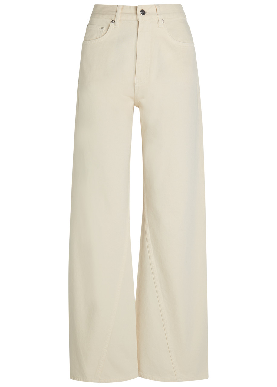 Anine Bing Brie Wide-leg Jeans - Cream - 25 (W25 / UK6 / XS)