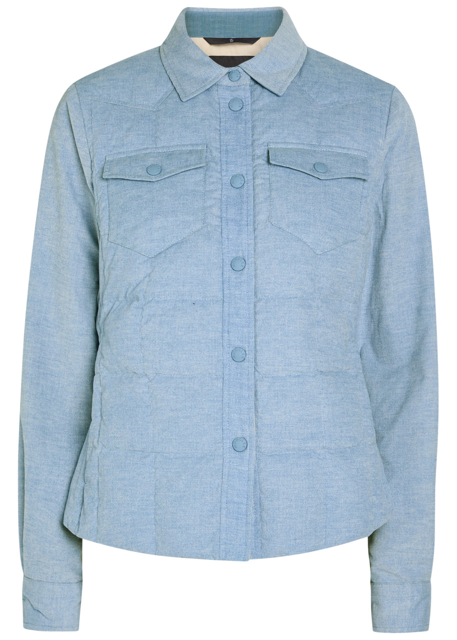 Moncler Nangy Quilted Cotton Shirt Jacket - Light Blue - 0 (UK 8 / S)