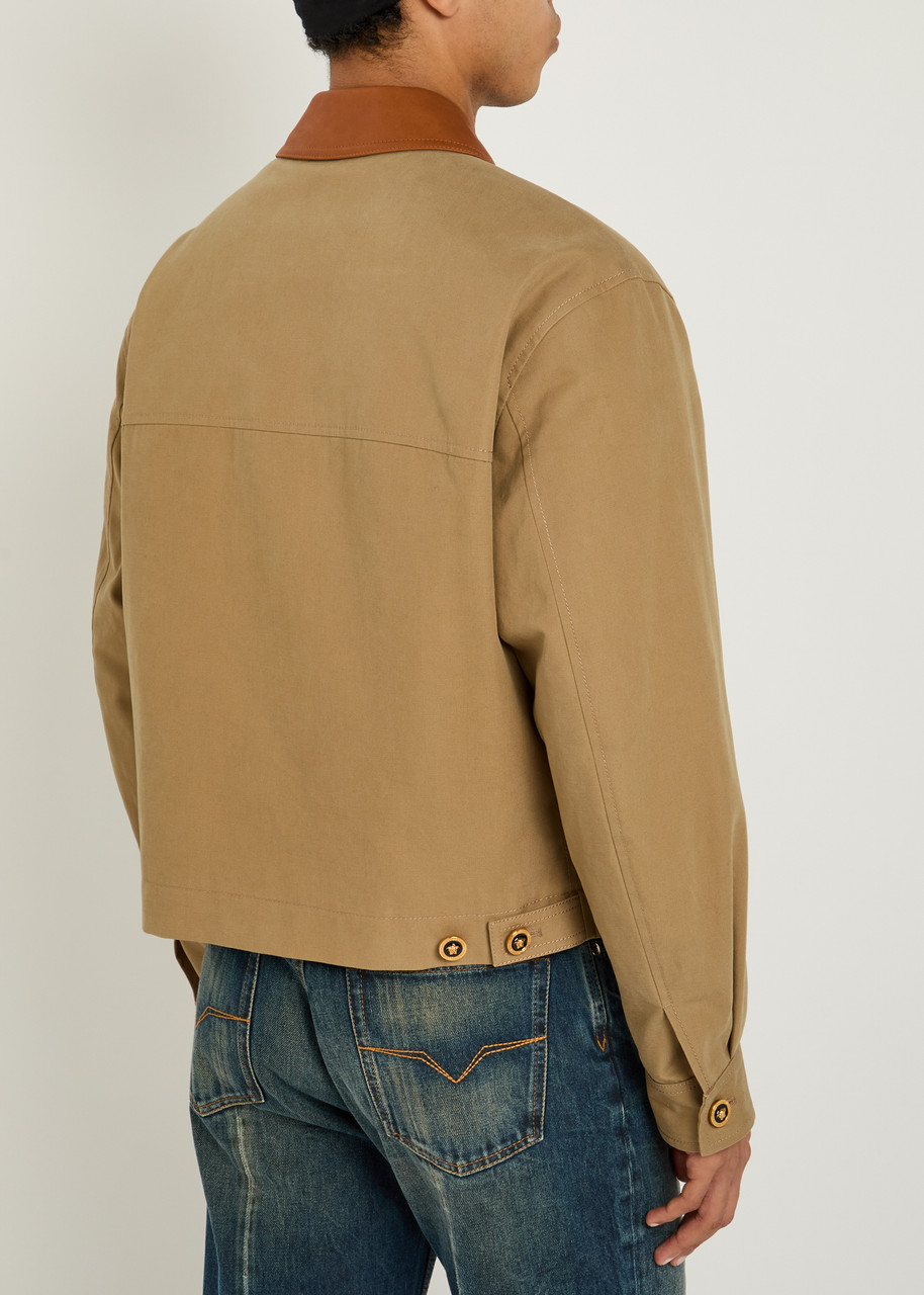  Versace Quilted Canvas Jacket - Beige - 52 (it52 / Xl) 