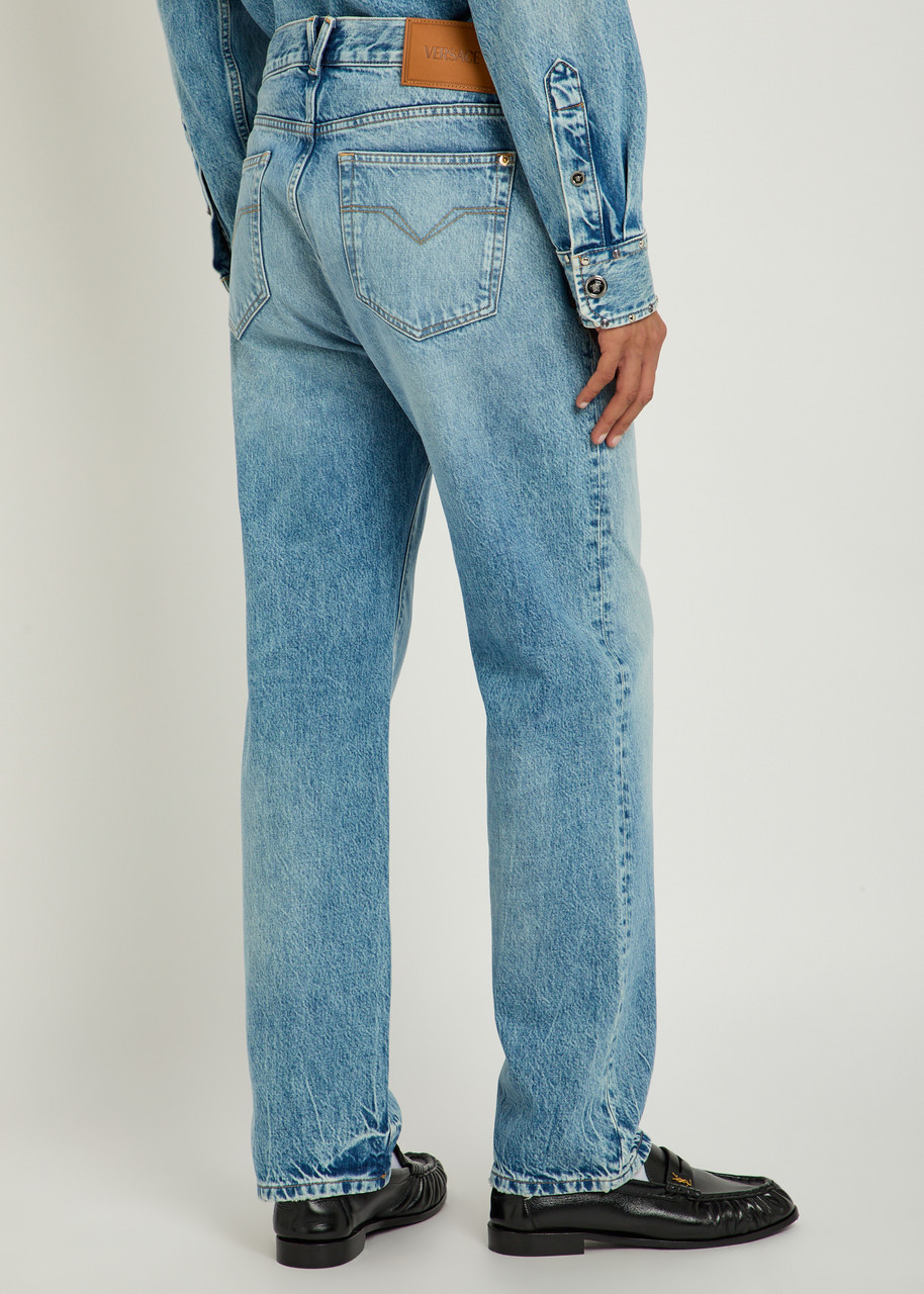  Versace Straight-leg Jeans - Light Blue - 34 (w34 / L) 