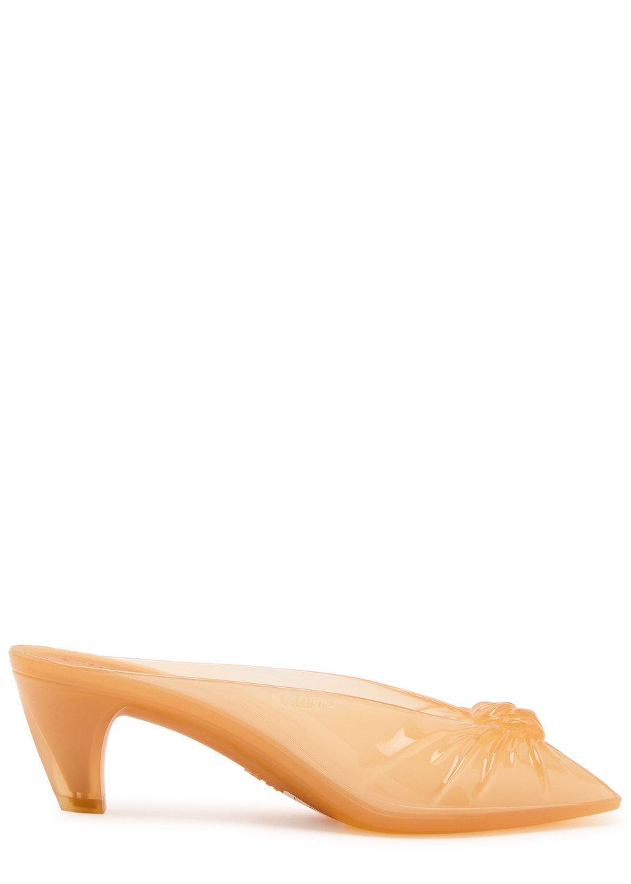 Chloe Chloé Jelly 55 Knotted Mules - Brown - 38 (IT38 / UK5)