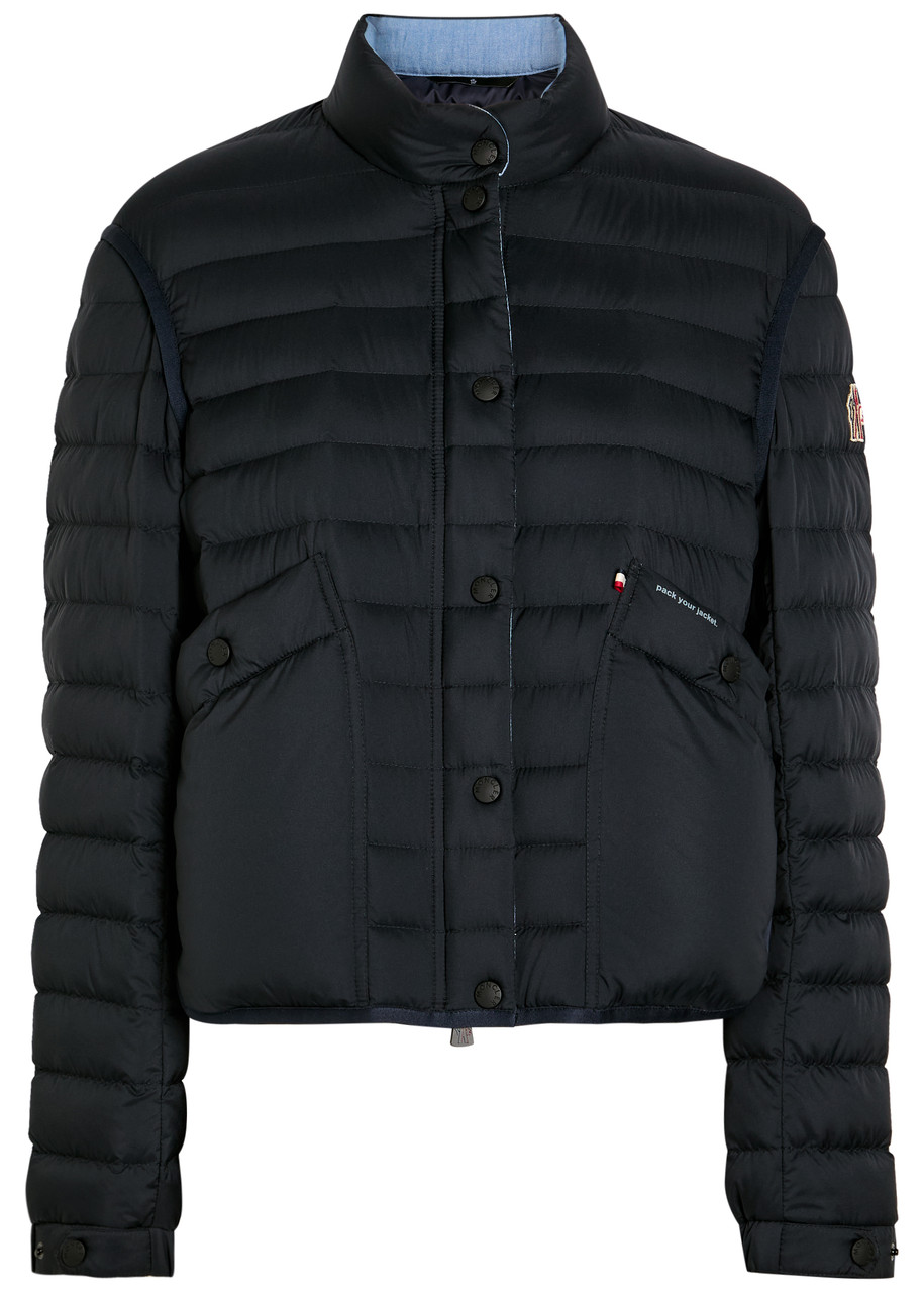 Moncler Madulains Padded Shell Bomber Jacket - Blue - 2 (UK 12 / M)