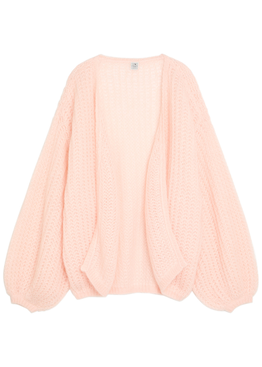 Toteme Puffed Mohair-blend Cardigan - Light Pink - S (UK8-10 / S)