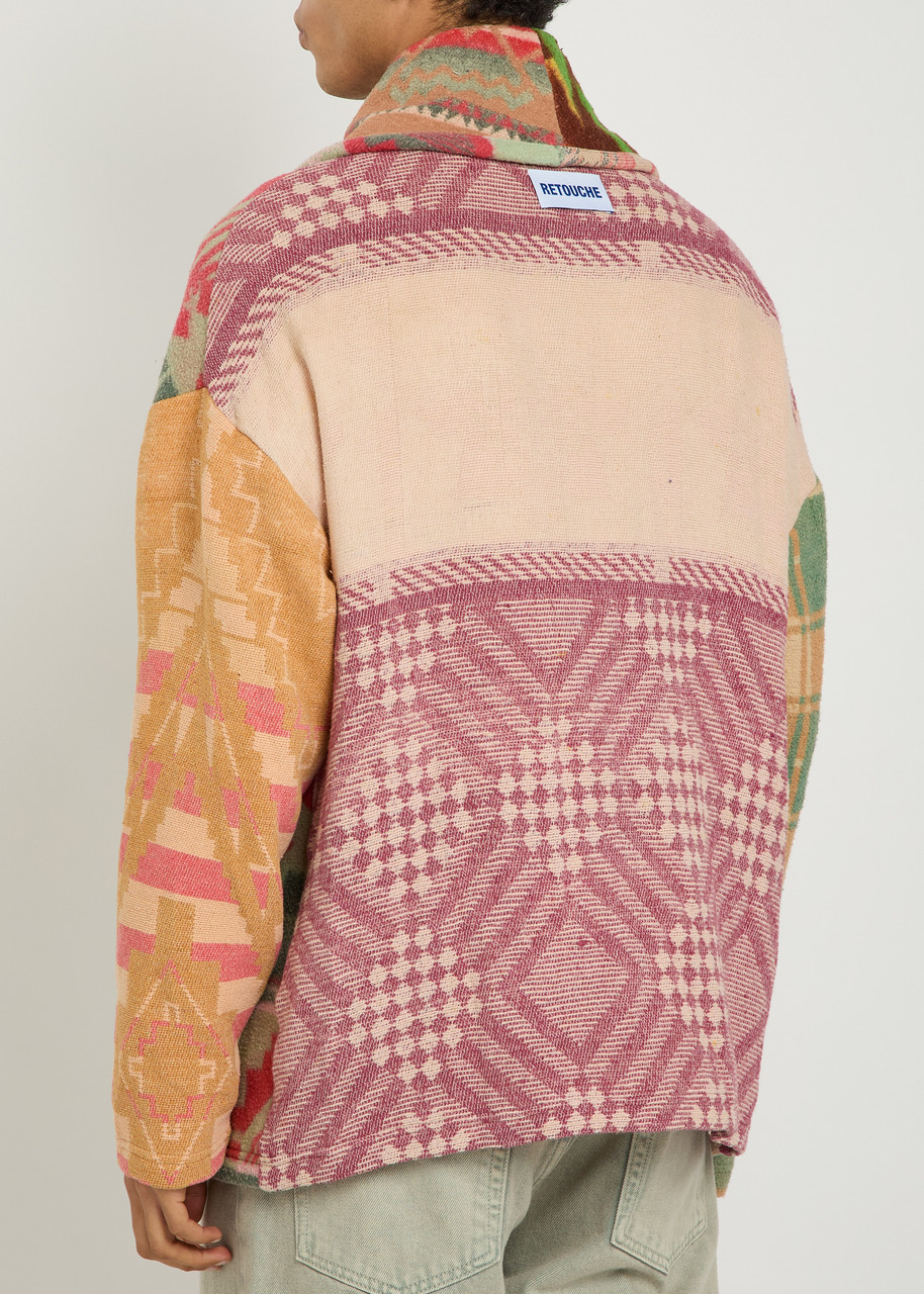  Gallery Dept. Logo-embroidered Patterned Cotton-blend Cardigan - Multicoloured 1 - L 