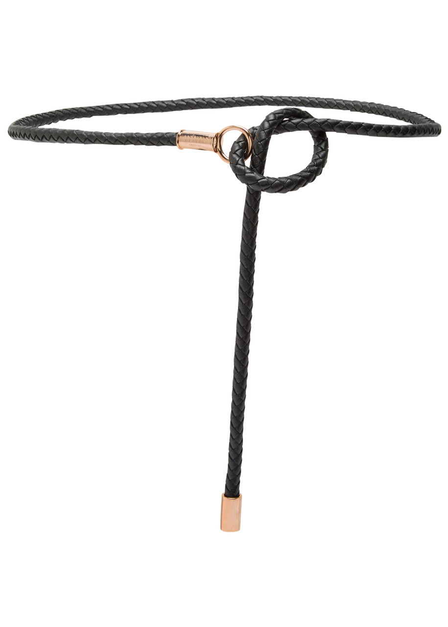 Gabriela Hearst Rope Leather Belt - Black - L