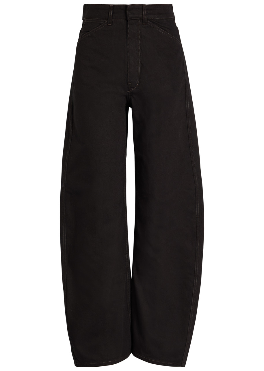 Lemaire Curved Barrel-leg Jeans - Black - 34 (UK6 / XS)