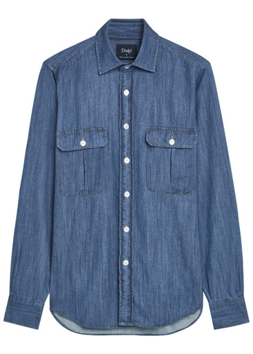 DRAKE'S Chambray shirt | Harvey Nichols