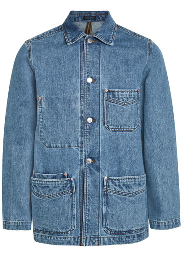 DRAKE'S Selvedge denim jacket | Harvey Nichols