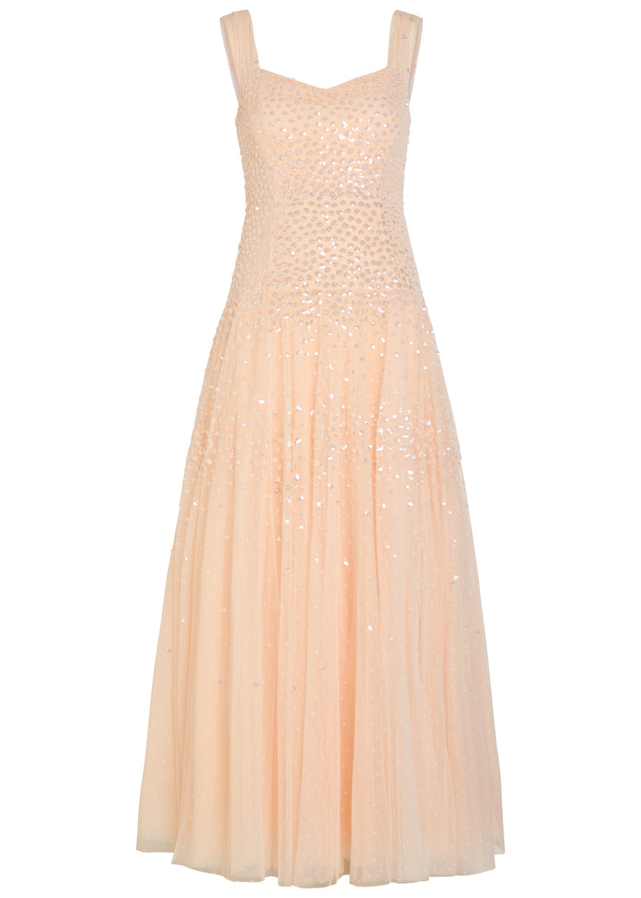 Needle & Thread Sunrise Sequin-embellished Tulle Gown - Light Pink - 10 (UK10 / S)