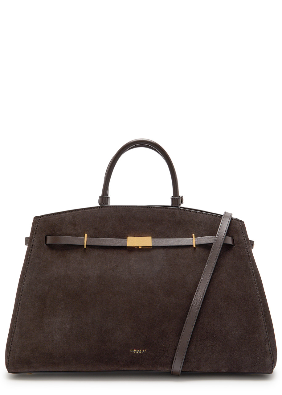 Demellier The Hudson Grained Leather top Handle bag - Dark Brown - One Size