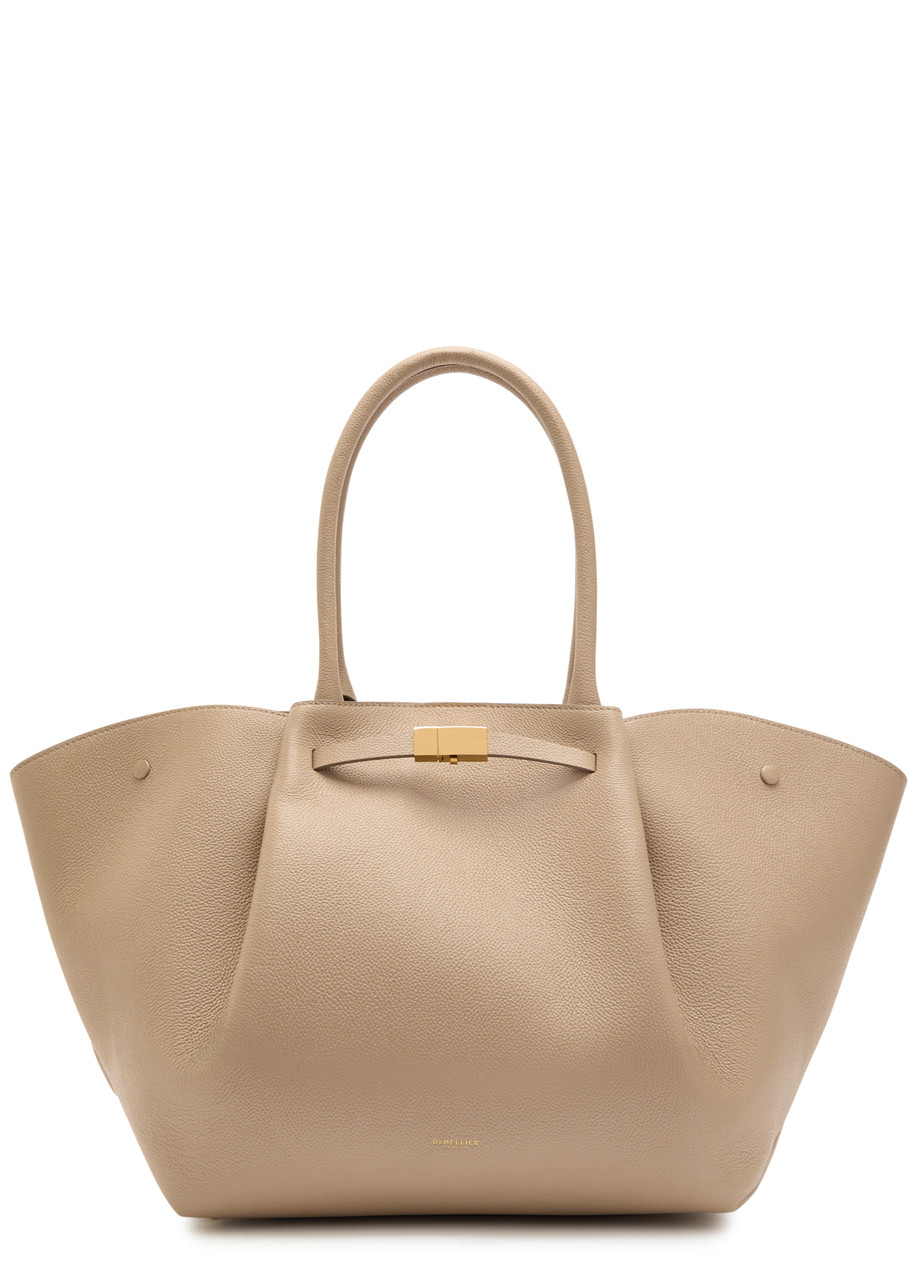 Demellier The New York Grained Leather Tote bag - Taupe - One Size