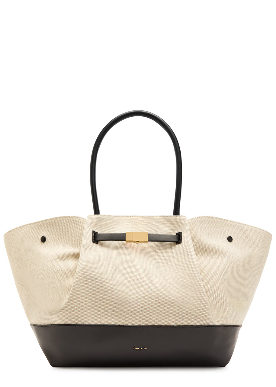 Demellier The New York Grained Leather Tote bag - Black And White - One Size