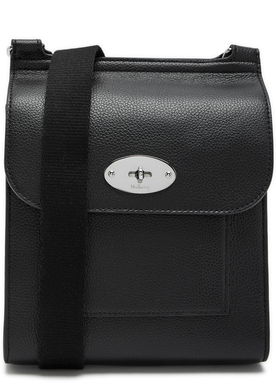 Mulberry Antony Small Grained Leather Cross-body bag - Black - One Size