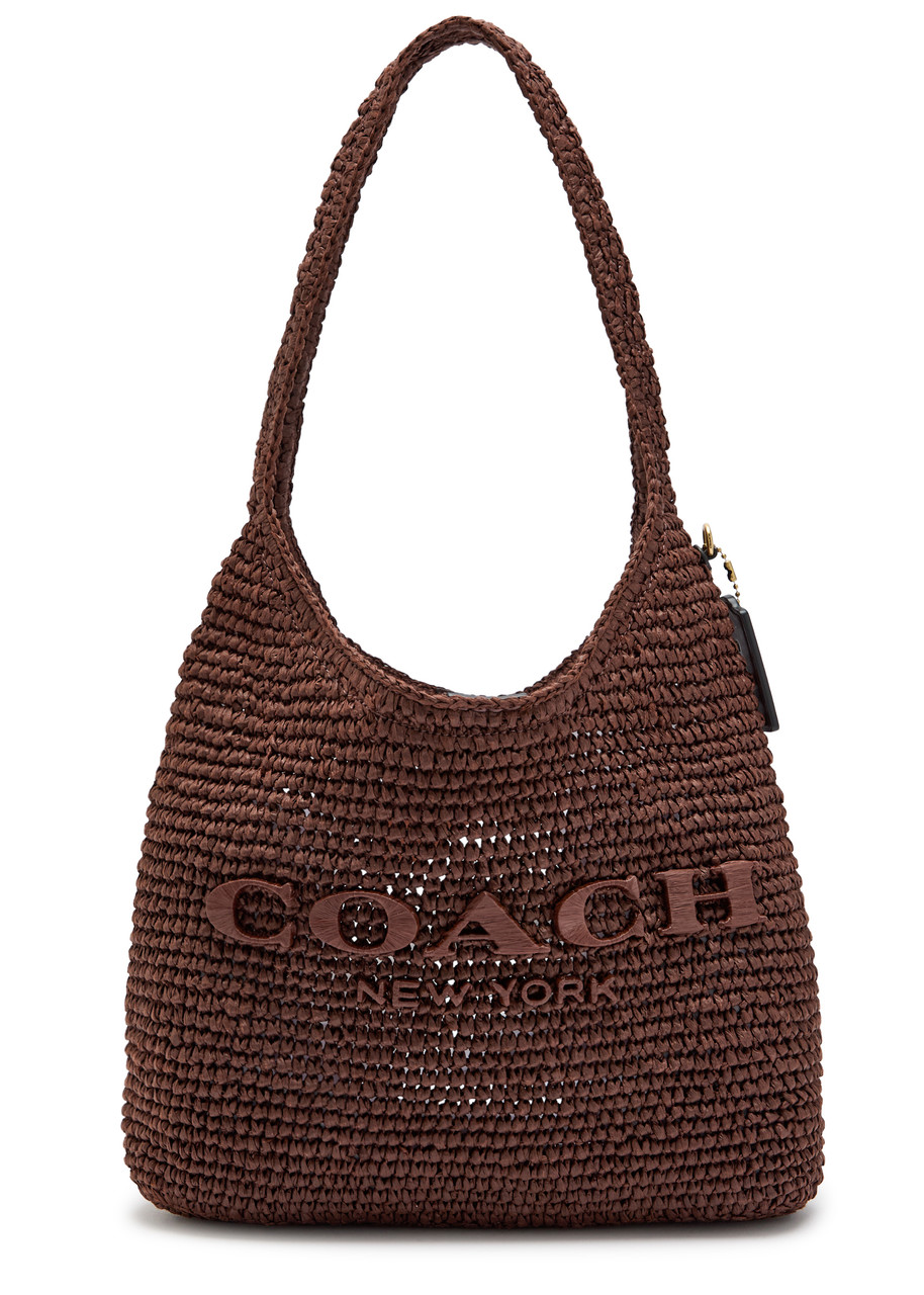Coach Brooklyn 28 Raffia Shoulder bag - Brown - One Size