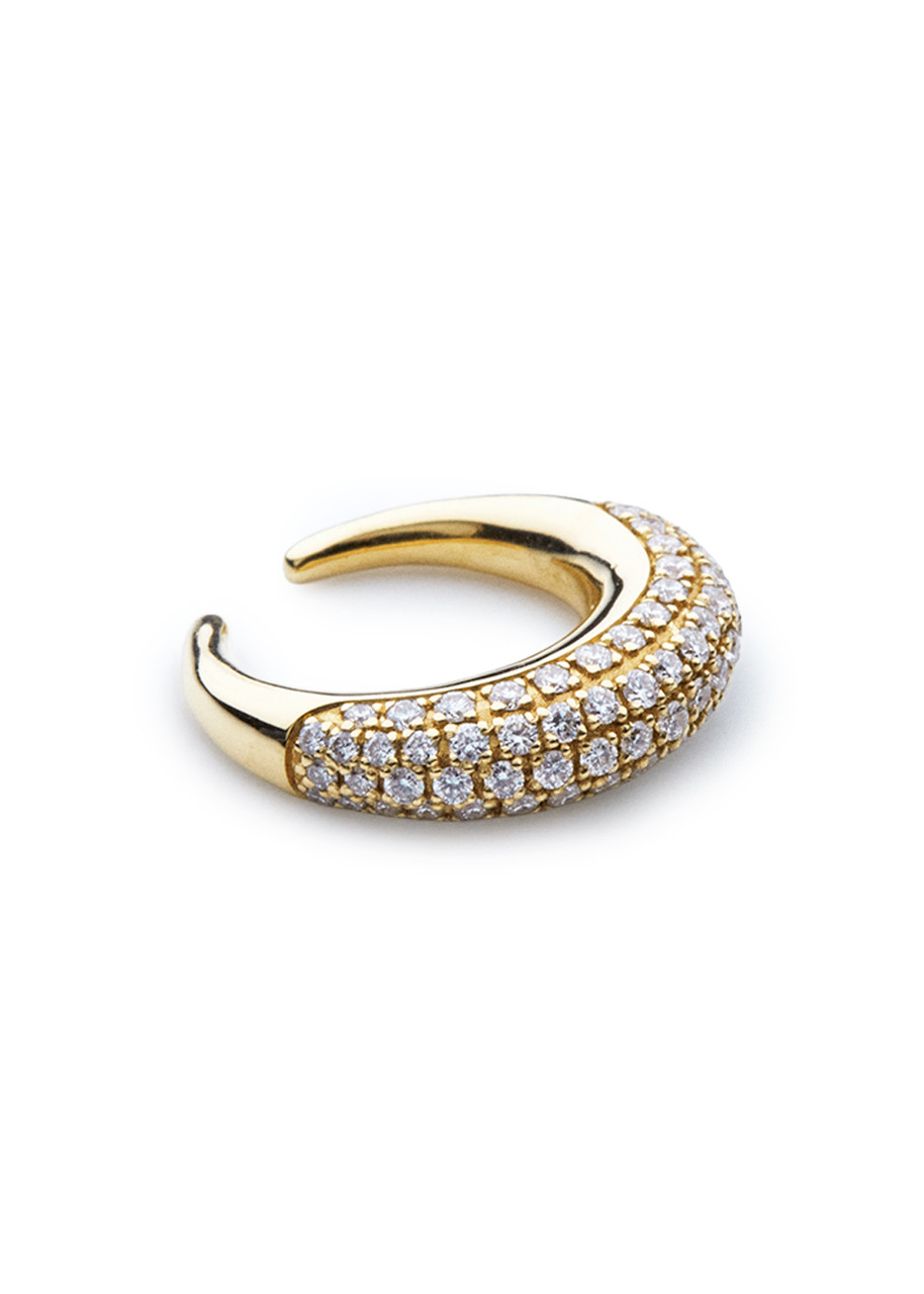 Luminous 27 Polvorosa Pavé Chiquto 18k Gold ear Cuff - One Size