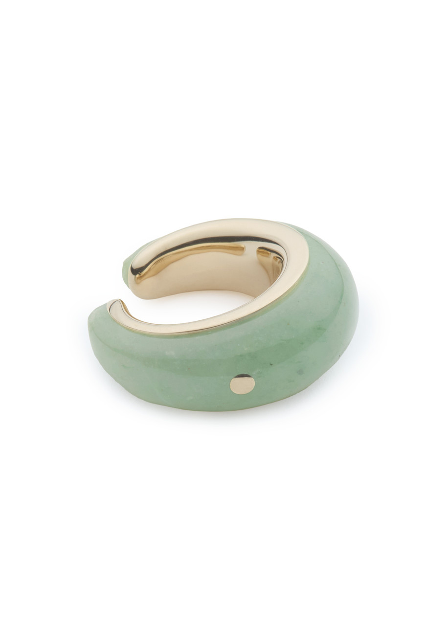 Luminous 27 Bain-de-marie 18k Gold ear Cuff - Green - One Size